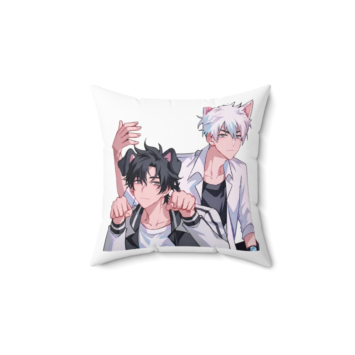 Anime Link Click Cute Dog Throw Pillow - alternate angle 1, merchandise