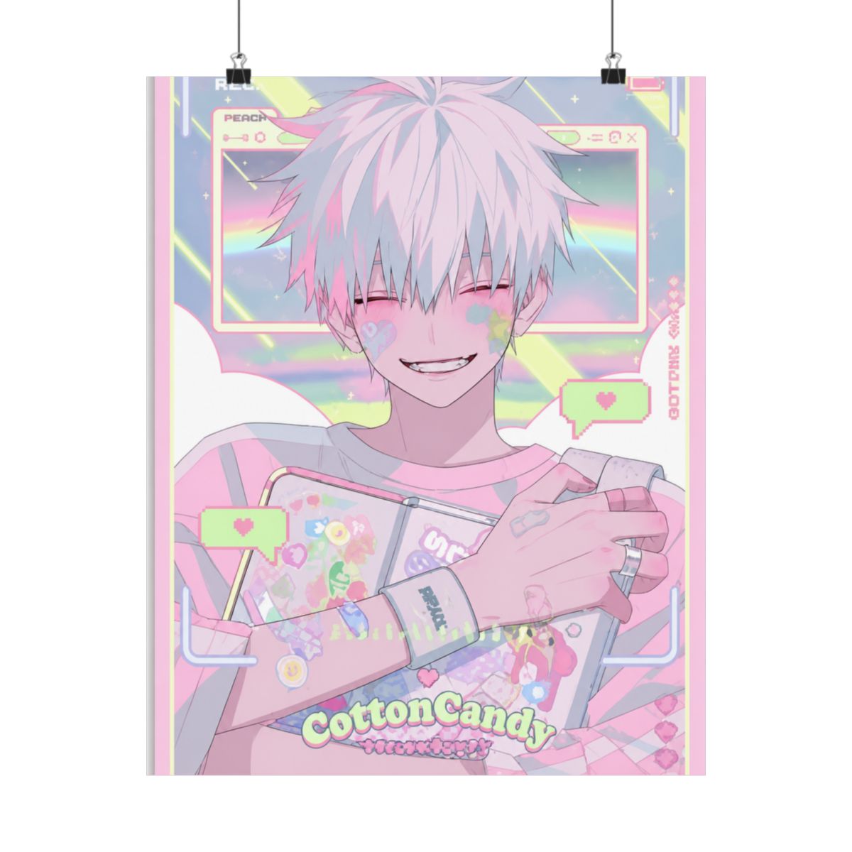 Link Click Anime LuGuang Posters Poster Bedroom Decor Office Room Decor Gift, Wall Art Decor Printing Paintings Living Room Bar Modern Decorative Poster 12x18inchs(30x45cm) - alternate angle 4, merchandise